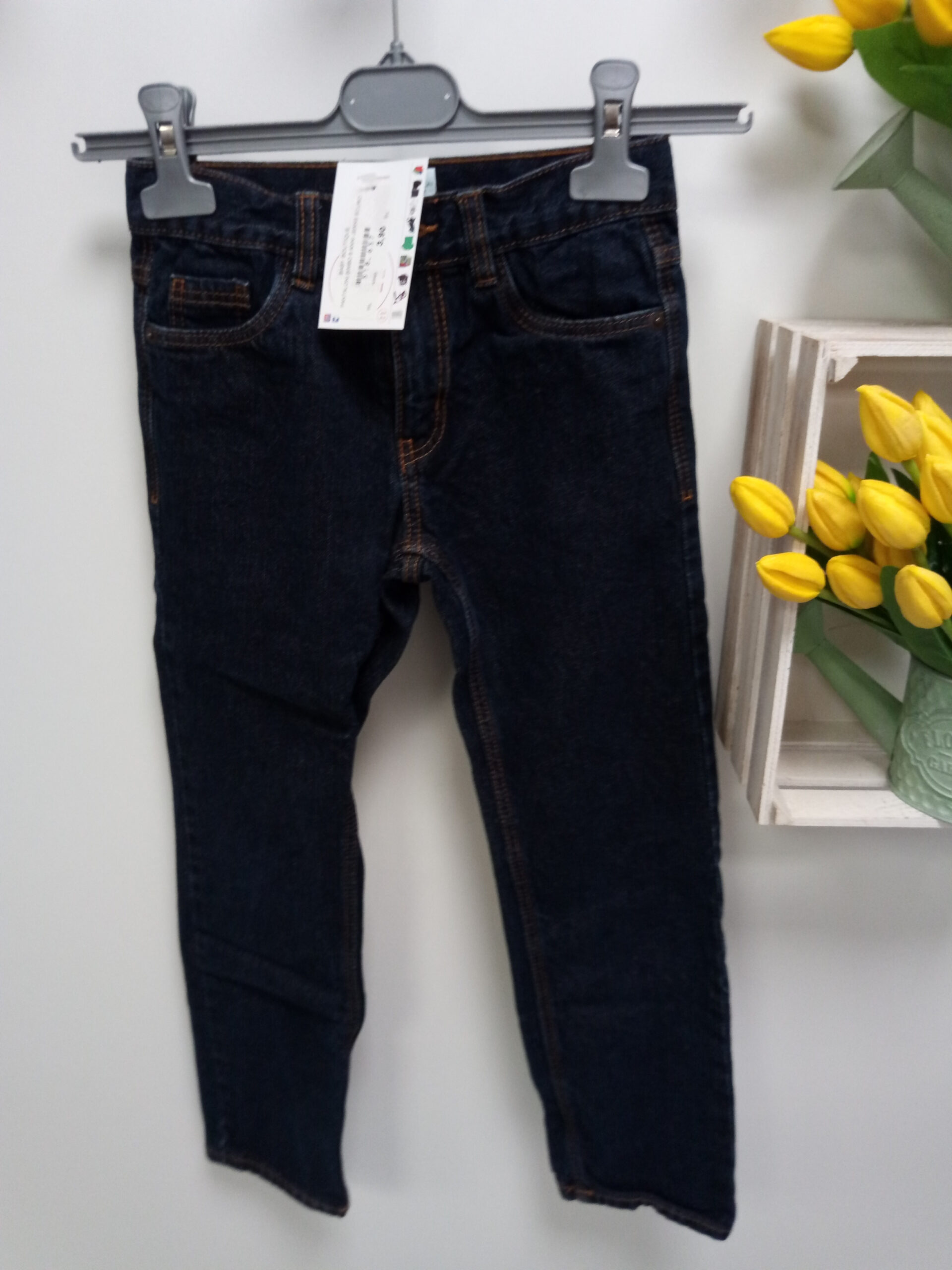 PANTALONI BIMBO 8 ANNI JEANS SCURO